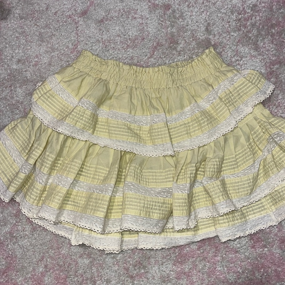 Loveshack fancy mini skirt